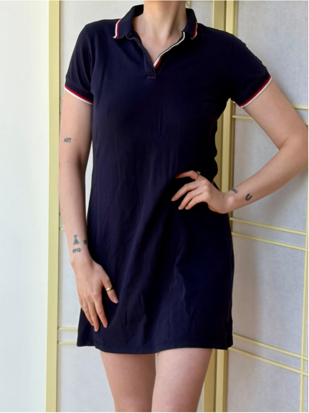Eden Park Short Sleeve Mini Polo Dress Size S